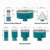 YOSIGHT 7Pcs Diamond Core Drill Bits Set - 5Pcs 25/35/50/75/100mm