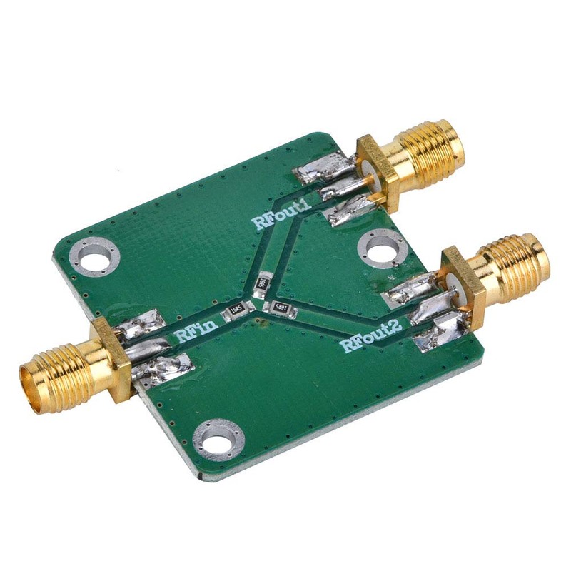 Shipenophy Resistance Power Splitter Power Supply SMA-K Connector 1-2 RF