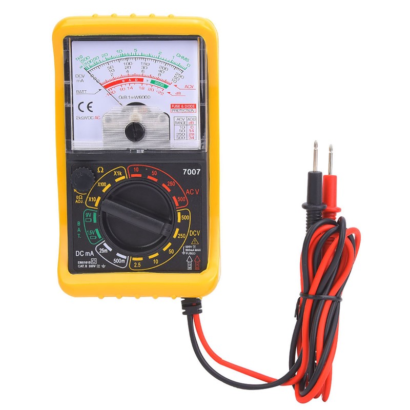 KT7007 Mini Portable Handheld Pointer Multimeter Manual Range Analog Multimeter
