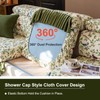 VOGOL Farmhouse Sofa Cover for Sectional, 3 Cushion Couch, 25"