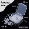 500pcs Plastic Earring Backs, Clear Soft, Non-Slip, Secure Fit, Replacement