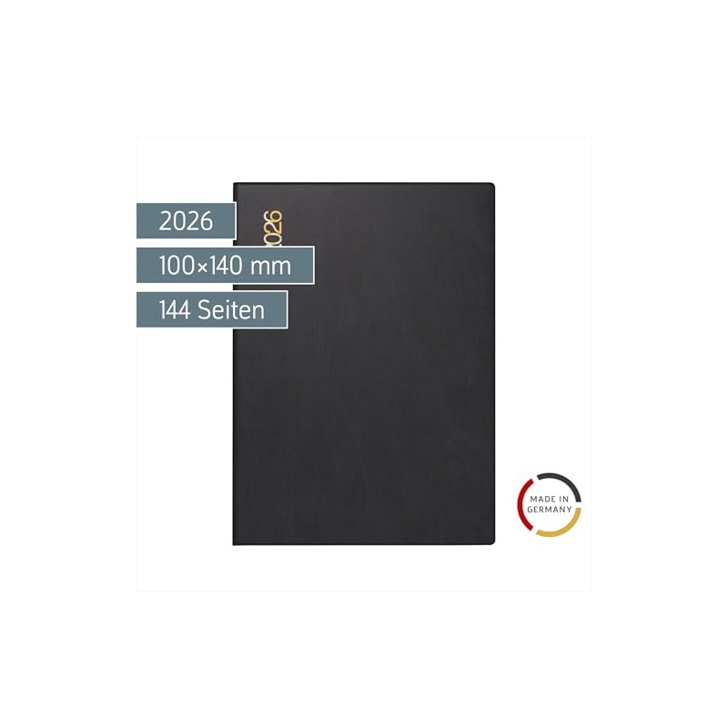 rido/idé Pocket Calendar Mod. perfect/Technik I 2026 | A6, Plastic,