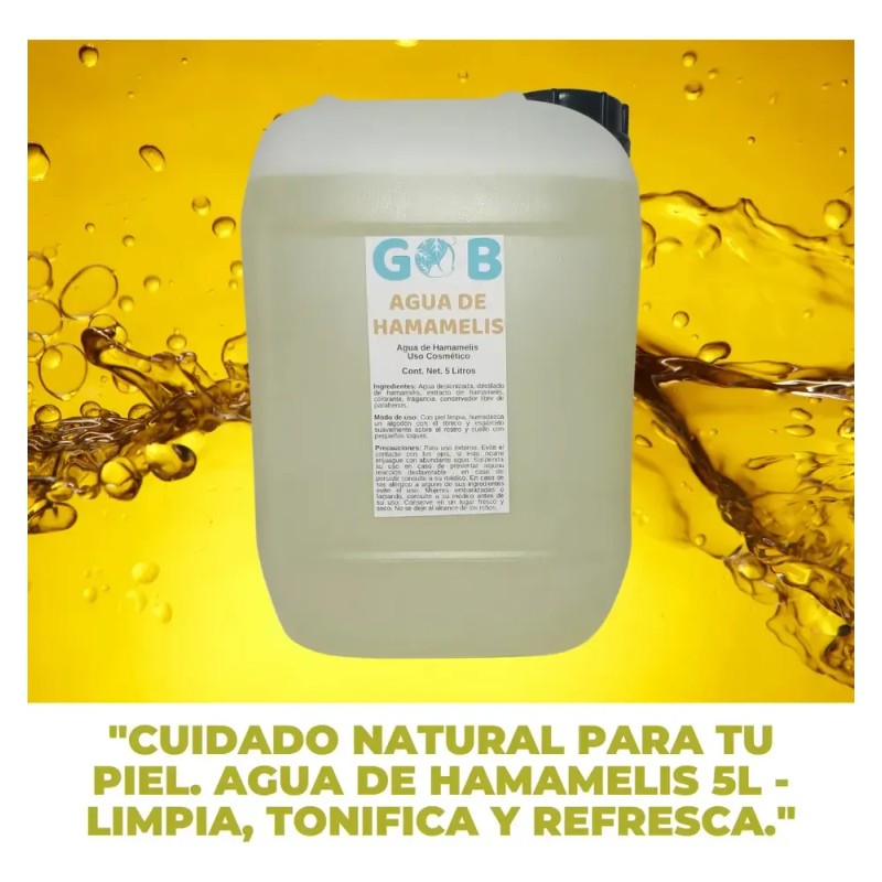Tónico agua de rosas y hamamelis 1 L | refresca