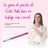 Pincel Desing Kolinsky 10 Uñas Acrilicas Fantasy Nails Pro Color