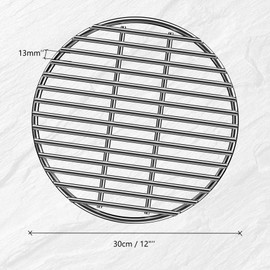 only fire Stainless Steel High Heat Charcoal Fire Grate for Kamado Joe Big Joe Grill, 12-Inch