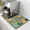 AMOAMI-Coffee Mat Hide Stain Rubber Backed Absorbent Dish Drying Mat