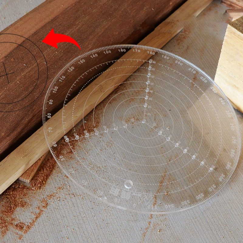 Round Circle Center Finder Compass Tool Round Center Finder Clear