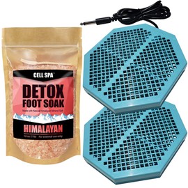 Cell Spa 2 Pack CS-900 Twice Powerful 6.5" x 5.5" Ion Detox Foot Bath Arrays Coil Stainless Steel Aqua Ionic Cleanse Array Compatible With Most 1/4" Plug Type Detox Machines (HIMALAYAN)