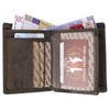 Grey Wallet Genuine Leather Ride or Die with RFID (Data
