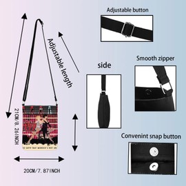 JYTAPP Jazz Dance Musical Crossbody Bag Musical Character Travel Crossbody Pouch Bag Music Theater Merchandise (black)