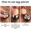 QUNLIUJIAO Set of 2 Egg Cutters with Egg Cutter, Egg