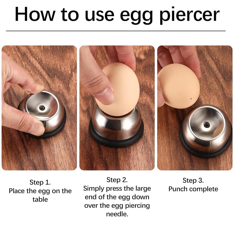 QUNLIUJIAO Set of 2 Egg Cutters with Egg Cutter, Egg