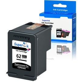 USUPERINK Remanufactured 62XL High Yield Ink Cartridge Replacement for HP 62XL 62 XL C2P05AN Compatible with Officejet 200 250 5740 8045 Envy 5541 5660 7640 Printer (Black, 1 Pack)