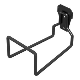 Mogaath Garden Hose Holder Wall Mounted, Heavy Duty Metal Water Hose Holders for Outside, Sturdy Garden Hoses Hanger Reel Storage Organizer, Black