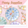 Confettiville Party Paper Plates, 50-Pack, Disposable Paper Plates, Gold Foil