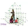 Crazy Forts! 69 Piece Buildable Indoor/Outdoor Play Fort Playset, DIY,