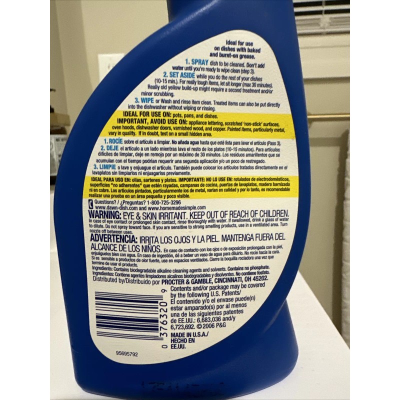 Dawn Power Dissolver 12.8 oz Spray Bottle NEW Original Discontinued
