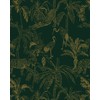 Fiula Green and Gold Wallpaper Peel and Stick wallpaper78.7 x17.3