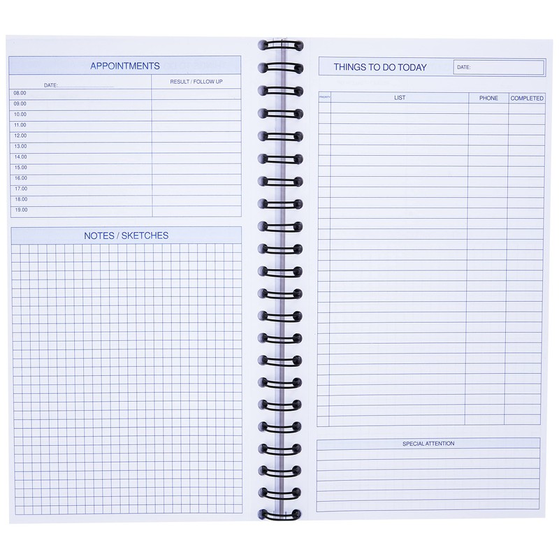 Q-Connect Wirebound Things to Do Today Book 150x280mm