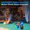 Banly Magnetic Pool Chalk Holder with Fixed Belt Clip, Portable