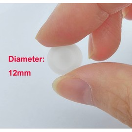 Qrity 50PCS White Screw Cover Caps, Diameter 12MM Plastic Cross Head Screw Cover Caps, Snap-In Cover Caps Fit Phillips Screw, Screw Decorative Covers for Furniture, Wardrobe, Cabinet Shelf