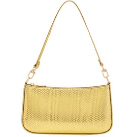 NIUEIMEE ZHOU Shoulder Bag for Women Retro Vegan Leather Classic Clutch Tote HandBags Purses with Zipper Closure