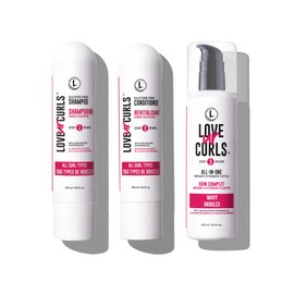 Love Ur Curls Love Ur Curls - Shampoo & Conditioner Set with All in One Curl Cream Styler for Wavy Hair, 3 Step System to Repair and Moisturizing