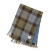 100% Harris Tweed Wool Tartan Scarf, 155cm x 25cm, Soft