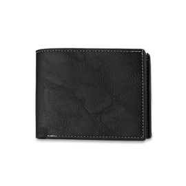 WisePoint Bifold Wallets, PU Leather Slim Wallet Credit Card Wallet for Men and Boys, Lightweight Men's Wallet Thin Wallet for Work, Shopping, Travel (black)