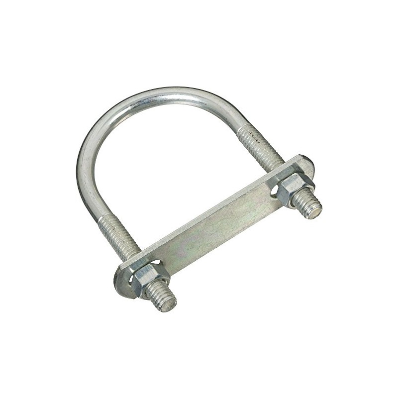 National Hardware N222-208 2190BC U Bolt in Zinc plated,#642-3/8"x2-1/2"x4"