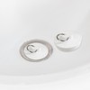 Rubber Sink Stopper, 4 Pcs Bathtub Drain Stopper White Bathtub