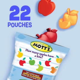 Mott's Fruit Flavored Snacks, Apple Orchard, Gluten Free Snack, Value Pack, 22 Ct, 17.6 oz