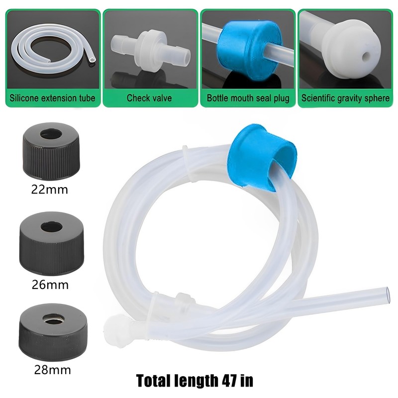 Soap Dispenser Extension Tube Kit, 47 Inch Kitchen Sink Soap