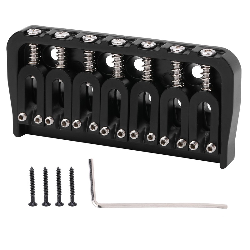 Electric Guitar Bridge 7 Strings GA891 Fixed Musical Accessories Black