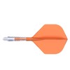 CUESOUL ROST T19 Carbon Integrated Dart Shaft and Flight,Orange flight
