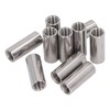 10PCS Round Coupling Nuts 304 Stainless Steel Female Thread Cylindrical