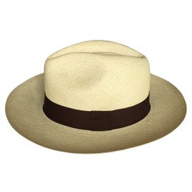Sombreros Aray Genuine Panama Hat, Handwoven in Montecristi, Ecuador, Carludovica Palmata (63cm(4X-Large), Natural)