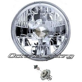 Octane Lighting 55 56 57 Chevy Halogen Headlight Headlamp Bulbs Crystal Clear H4 60/55W Pair