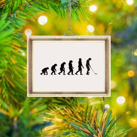 Golf Ornament for Golfer Xmas Tree Hanging Ornaments Ceramic Keepsake,Golf