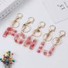 Howah Flower Letter A - Z Initial Letter Resin Keychain