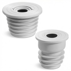 Gjinxi 2 Pcs Washing Machine Drain Hose Seal, Pipe Cover Plug Hose Adapter Drain Pipe Seal Plug Drain Sewer Silicone Sealing Stopper Cover Cap for Laundry Room Bathroom Kitchen