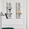 Set of 2 Crystal Crush Diamond Candle Sconces, Gorgeous Silver