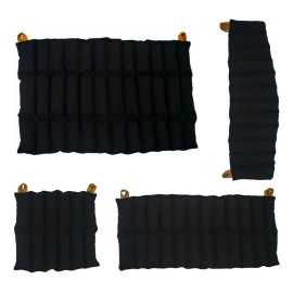 Kit De 5 Compresas Terapéuticas De Semillas Azul Marino