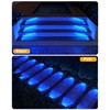 DetarZinLED Blue Solar Lights for Outside,8 Pack Solar Deck Lights