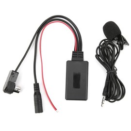 Cda-9886 Adaptador Bluetooth, Bluetooth 5.0 Adaptador de cable AUX con micrófono manos libres compatible con CDA-9857 CDA-9886 CDA-117