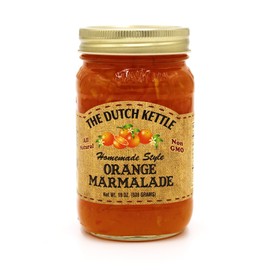The Dutch Kettle Orange Marmalade- Gourmet Homestyle Sweet Spread - Amish-Made with Fresh Unique Flavor - Homemade Smooth Textured Condiment - Handcrafted, All Natural, & Non GMO - 19 oz