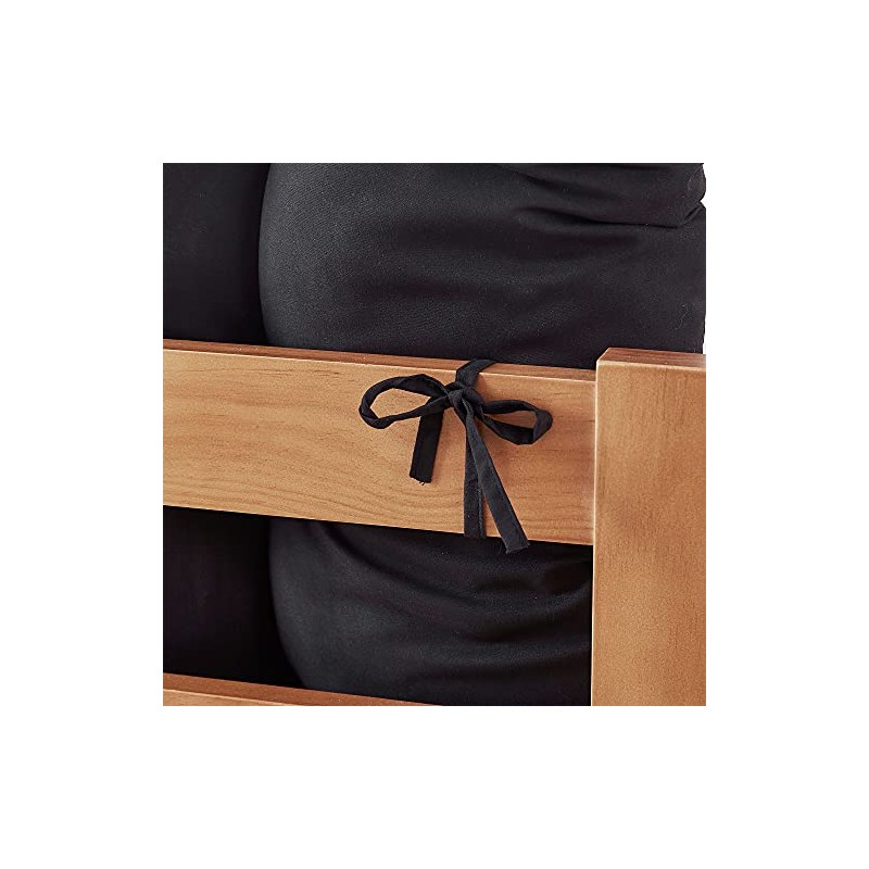 DormCo Rainha - Puffy Tufted College Headboard - Black