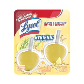 Lysol Automatic In-The-Bowl Toilet Cleaner, Cleans and Freshens Toilet Bowl, Lemon Breeze Scent (Pack of 2)
