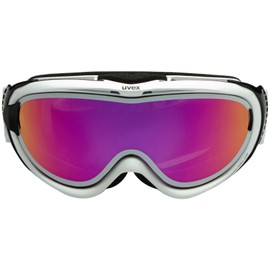 uvex Unisex-Erwachsene Comanche TOP Skibrille, White/pink, Einheitsgröße