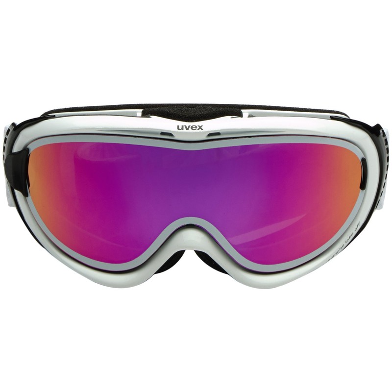 uvex Unisex-Erwachsene Comanche TOP Skibrille, White/pink, Einheitsgröße